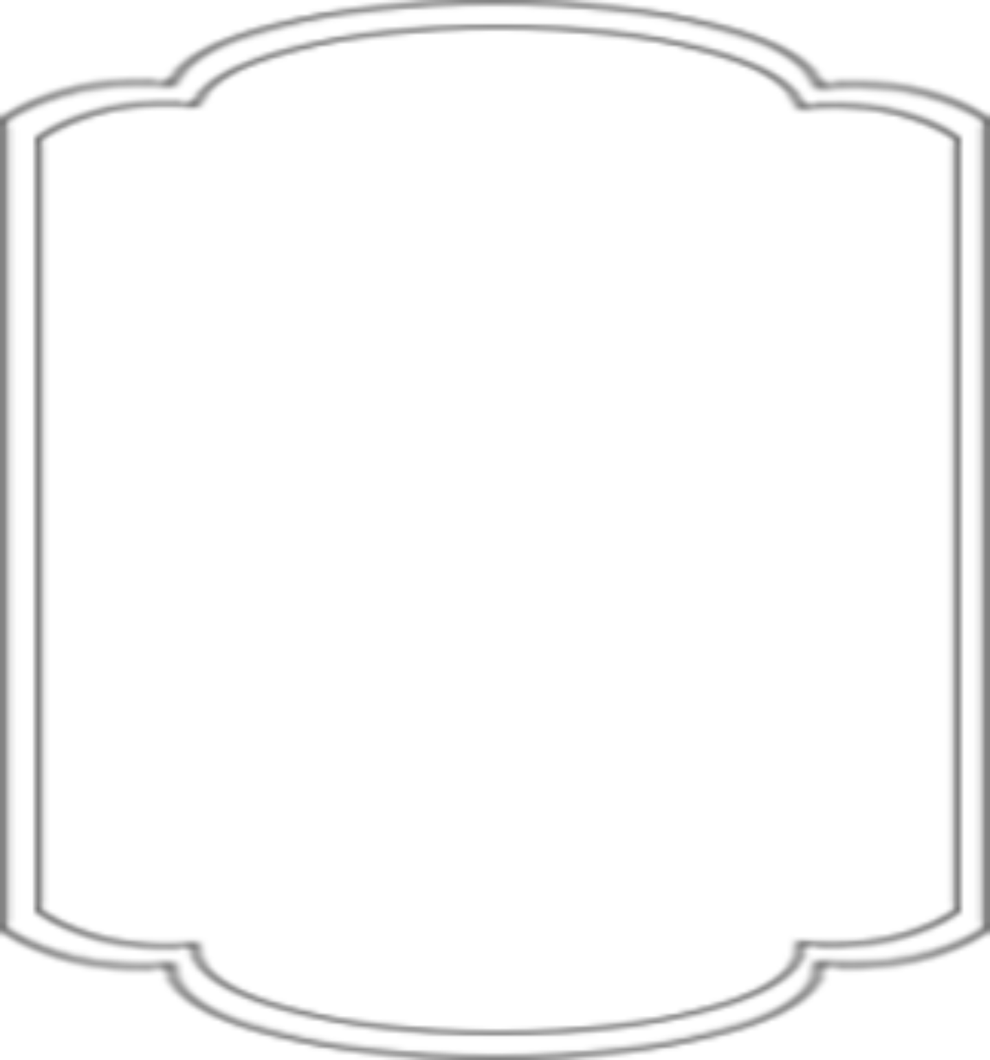 Empty decorative frame design